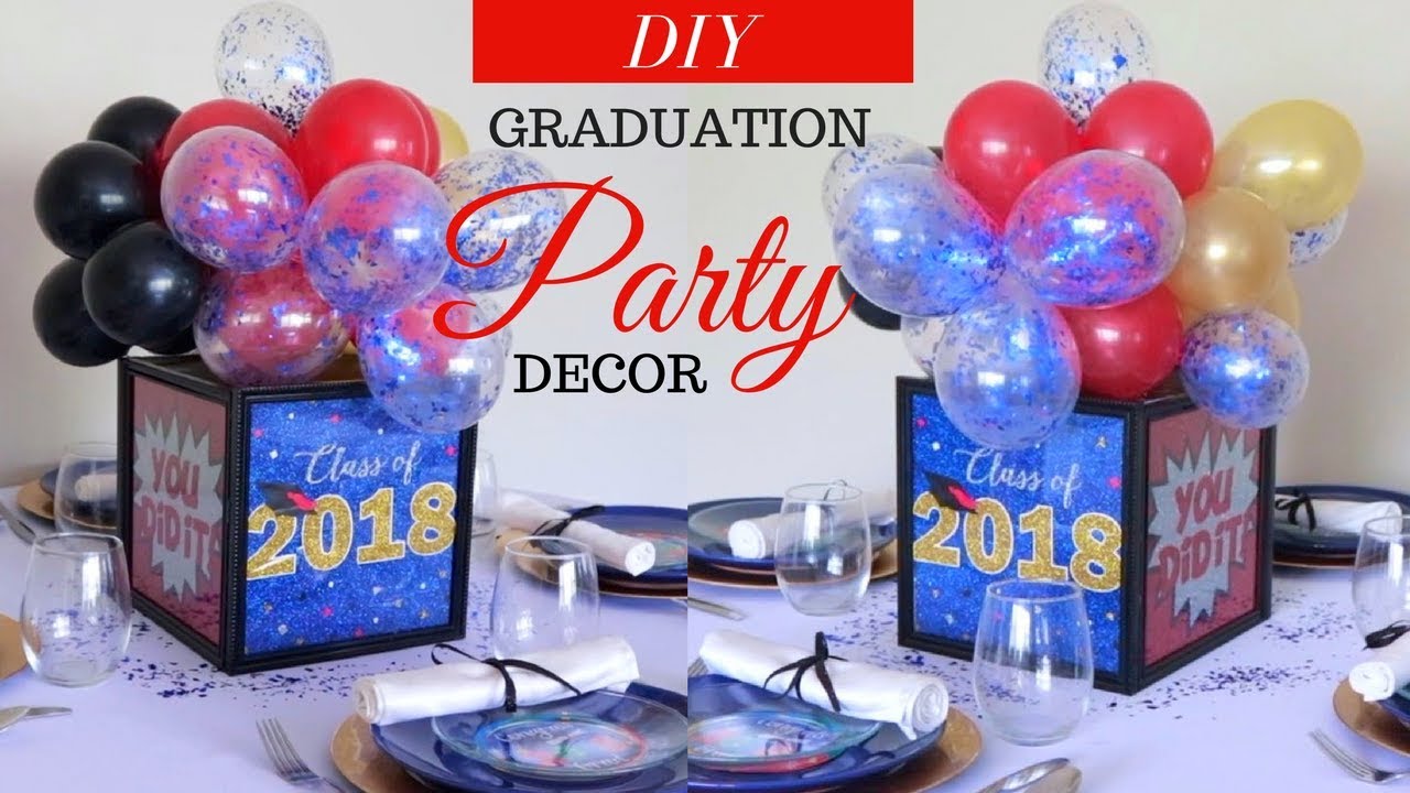 Easy And Affordable DIY Graduation Centerpiece Ideas