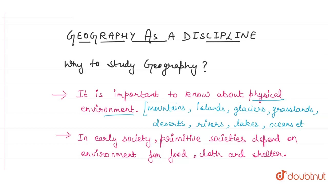 WHY TO STUDY GEOGRAPHY?