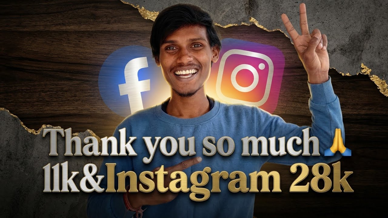 Thank You  11K Facebook & 28K Instagram Family  