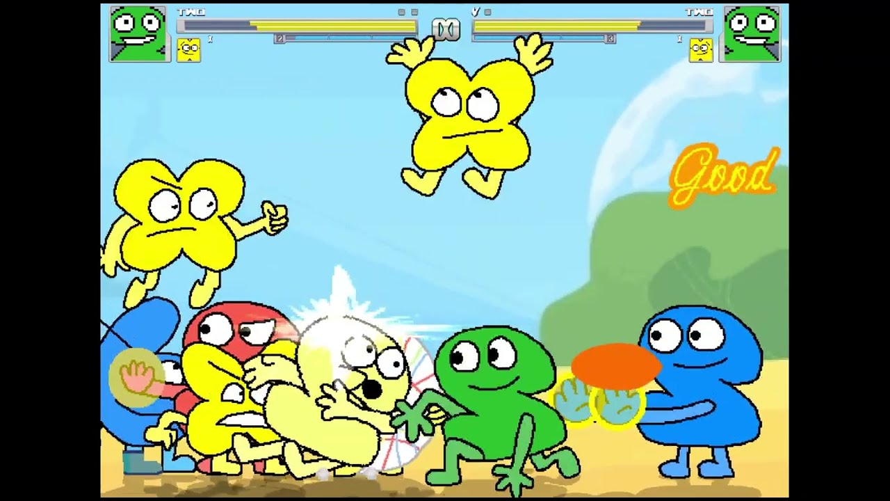 Two (TPOT) & X (BFB) x4 - BFDI | M.U.G.E.N