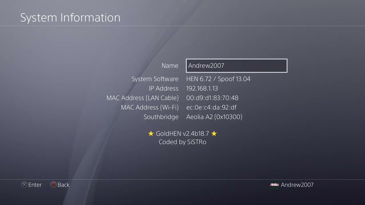 PS4 6.72 Jailbreak Spoofed To Jailbreak 13.04 GoldHEN Tutorial