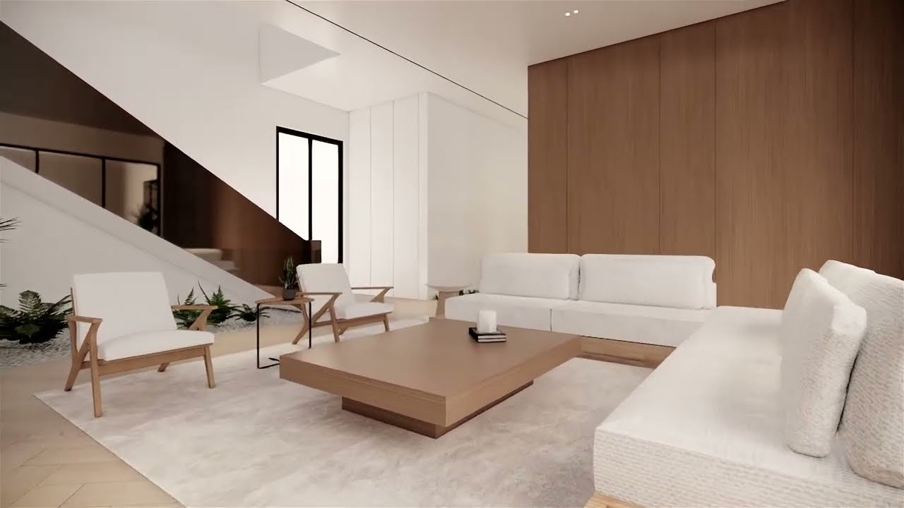 Modern Minimalist Luxury Villa Interior | AN Villa