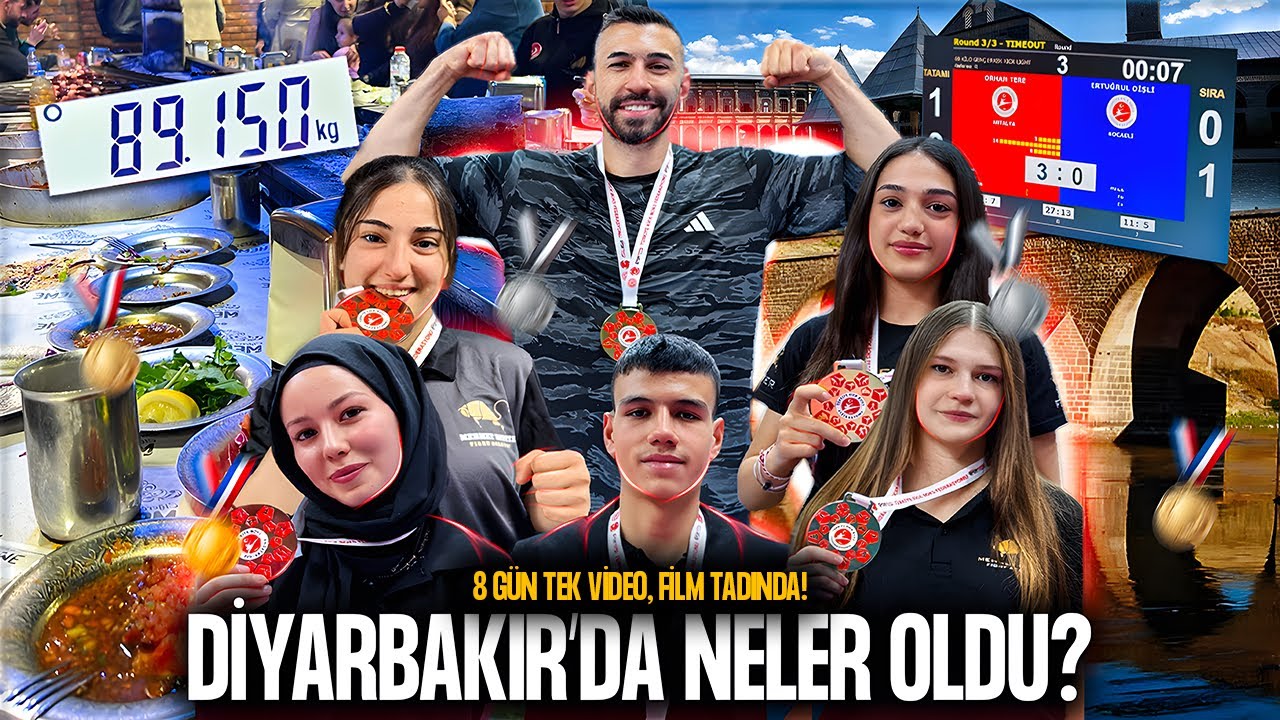 8 G&Uuml;N DİYARBAKIR&rsquo;DA NELER YAŞADIK?! | T&uuml;rkiye Kickboks Şampiyonası VLOG (Film Gibi!)