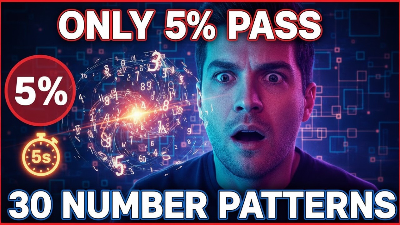 🧠 Can You Solve These 30 Number Patterns? Only 5% Get All 30 Correct! Number Sequence IQ Test 🎯