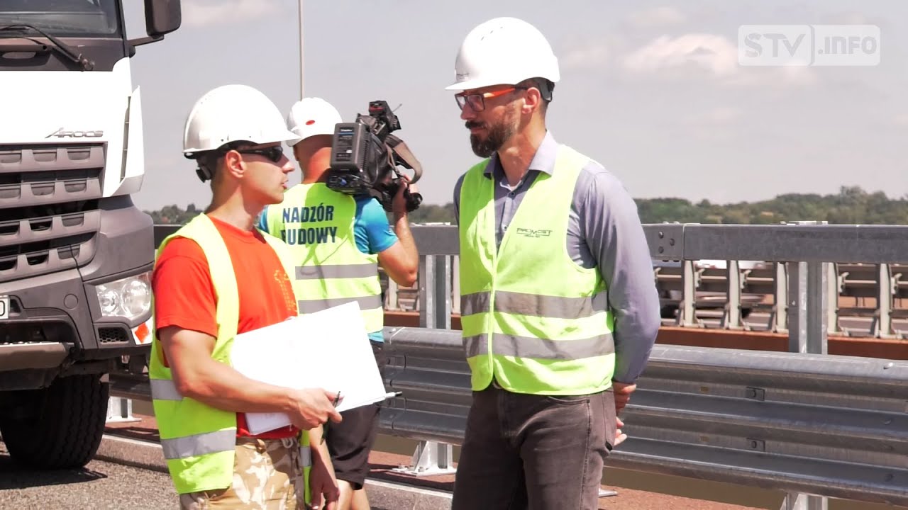 Próby obciążeniowe nowego mostu w Sandomierzu. Wyniki za kilka dni