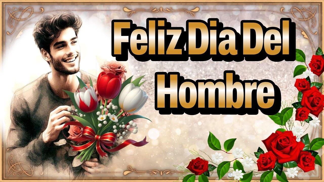 FELIZ DIA DEL HOMBRE 🌹Lindo Mensaje Para Todos Los Hombres
