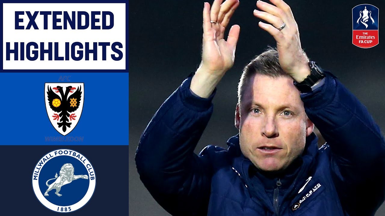 Defender Wallace Scores Winner Again! | Wimbledon 0-1 Millwall | Emirates FA Cup 18/19