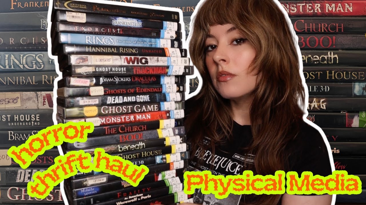 Я нашла кучу DVD-дисков с фильмами ужасов в комиссионном магазине! | Покупки физических носителей