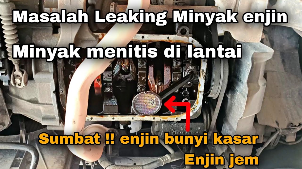 Masalah Oil pan leaking ( bocor ) minyak enjin / Cara buka dan gam semula PERODUA VIVA