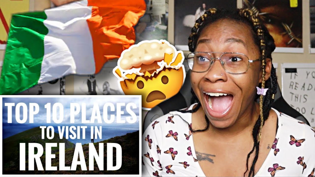 AMERICAN REACTS TO TOP 10 PLACES TO VISIT IN IRELAND 😳🇮🇪 | Favour