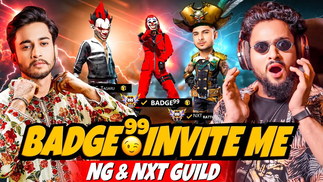 Finally NG & NXT 😱 Join Guild 😱 Badge 99  Guild Test Open Challenge आजा 1 vs 4 में !! 😤