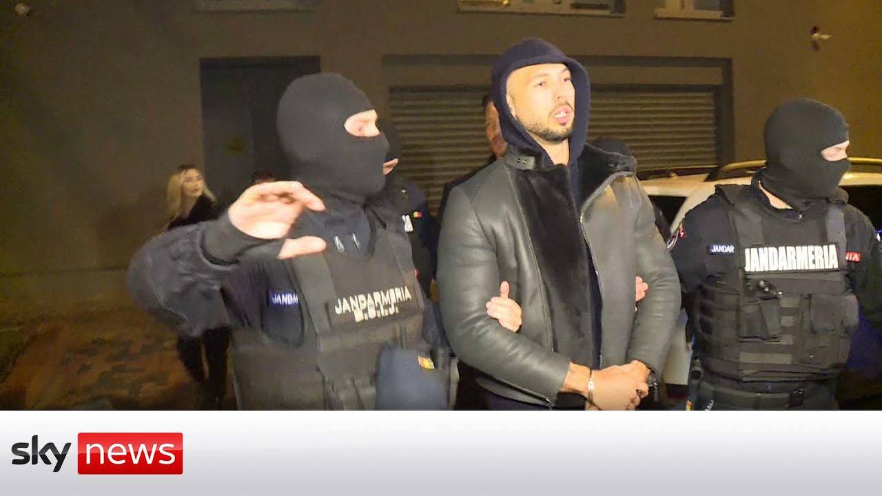 Блогер Эндрю Тейт арестован в рамках расследования дела о торговле людьми.