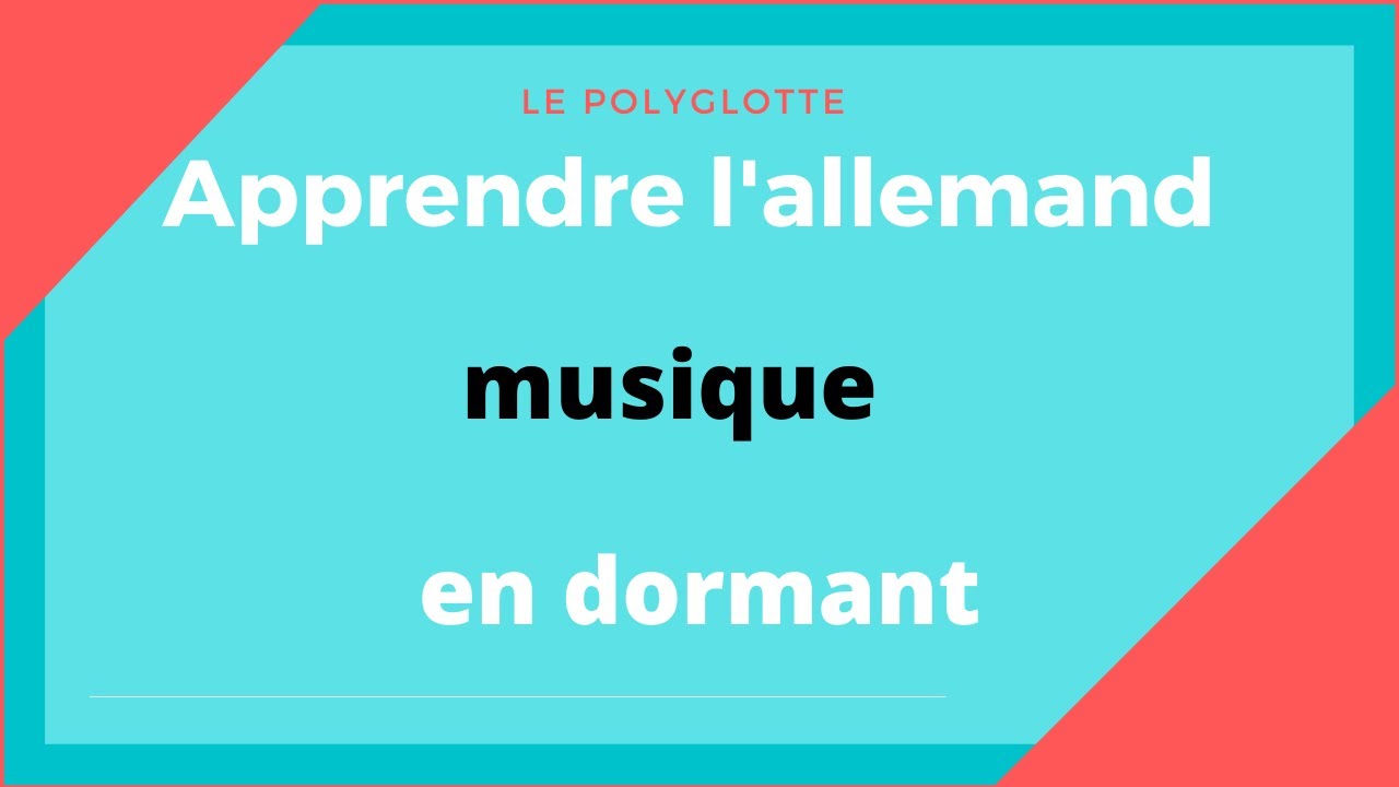 APPRENDRE L'ALLEMAND MUSIQUE ReLaXaNtE🛑