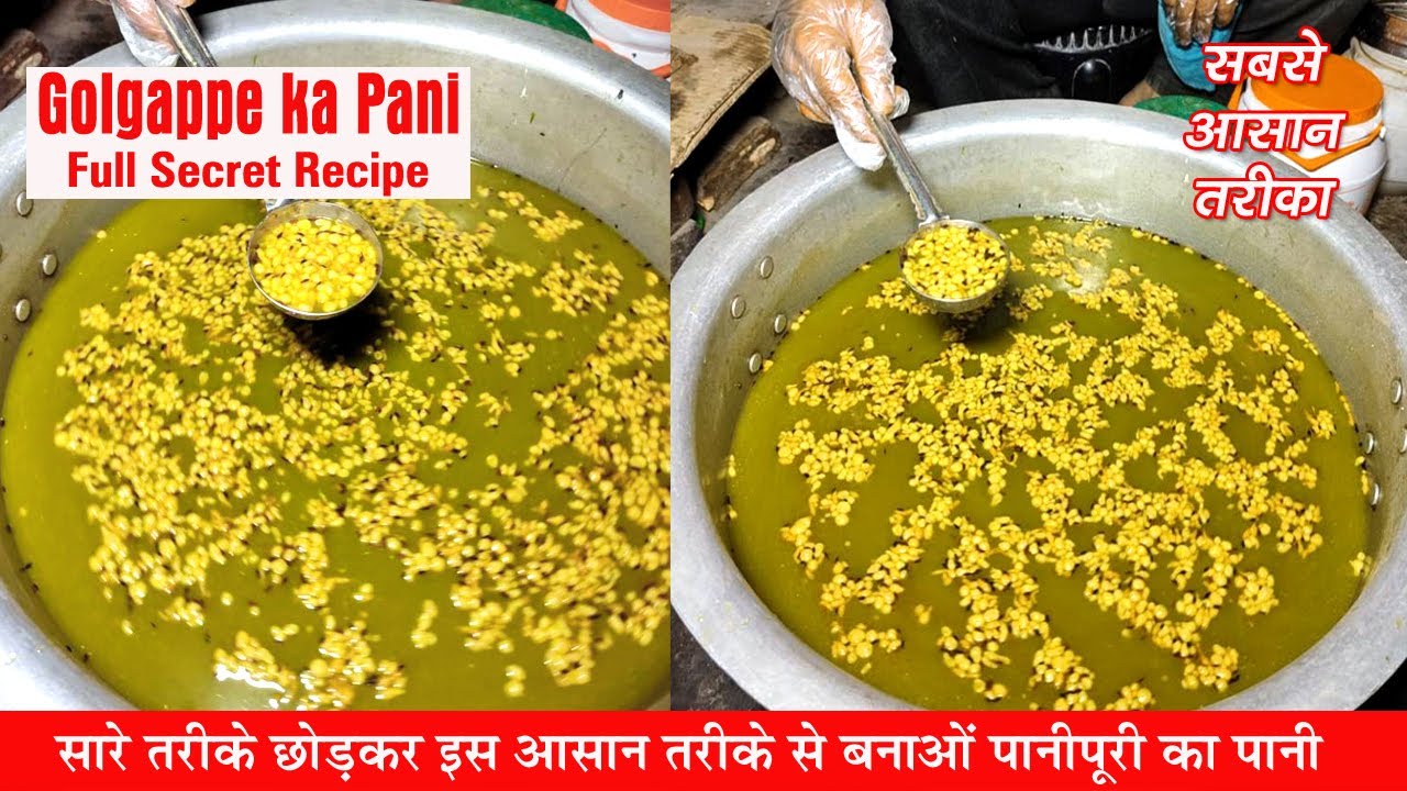 इस तरीके से बनाओ पानी पुरी का पानी कभी नुकसान भी नहीं करेगा | Pani Puri ka Pani Recipe