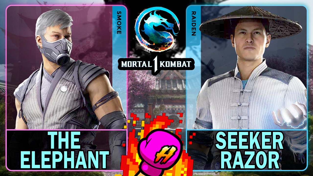 MK1 The Elephant (SMOKE) VS Seeker Razor (RAIDEN)🥊Mortal Kombat 1🥊4K 60ᶠᵖˢ