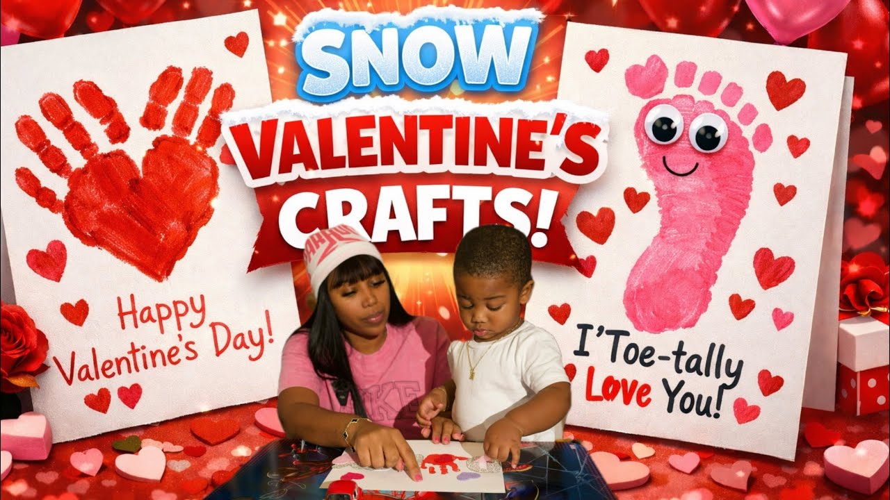 SNOW VALENTINE’S CRAFTS!
