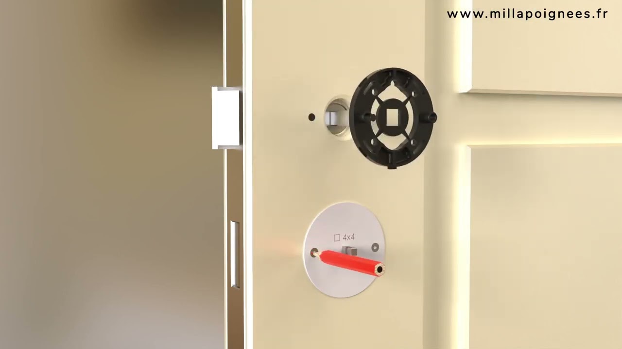 Comment installer une poignée de porte sur rosace à clips - tutoriel étape par étape