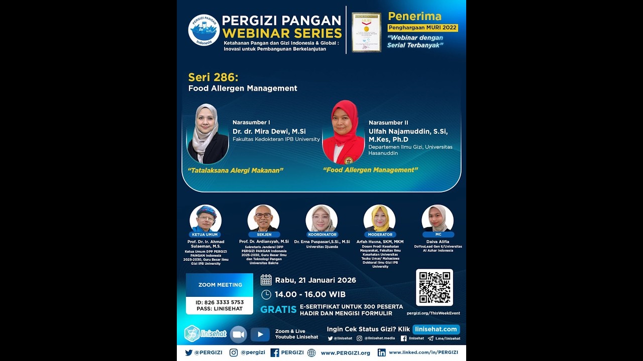 PERGIZI PANGAN Webinar Series - Seri 286
