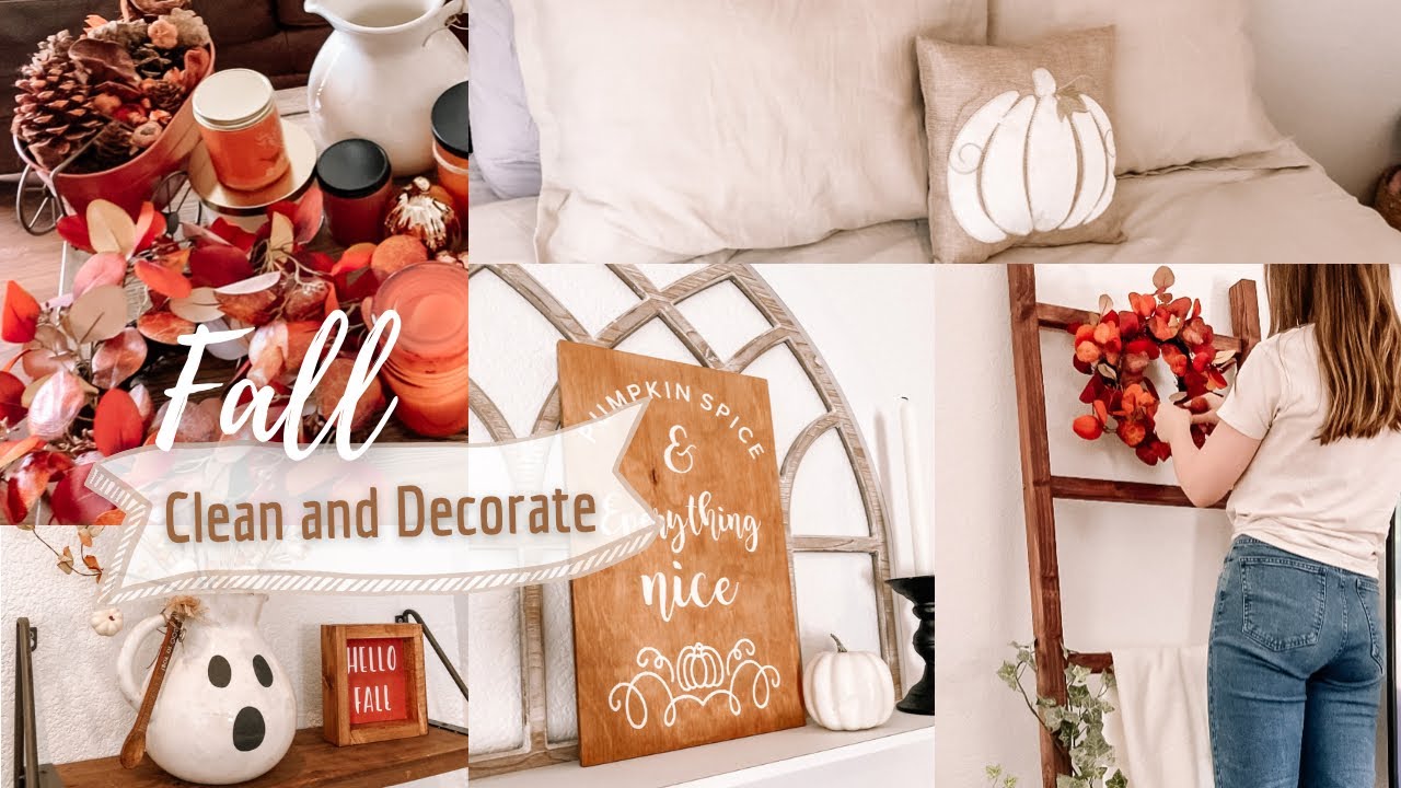 FALL CLEAN AND DECORATE WITH ME 2022 | Stay at home mom