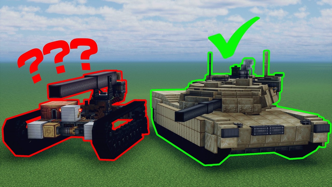 How To Make A Working Minecraft Tank (2025)