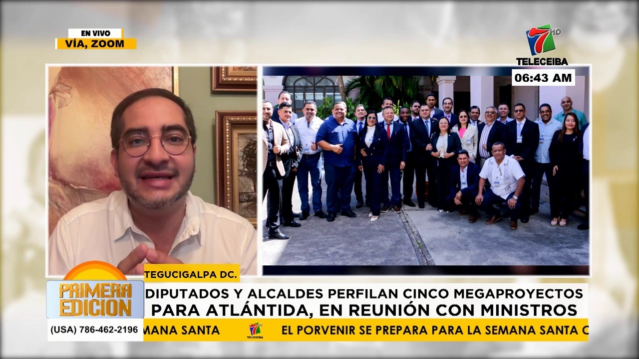Diputados y alcaldes perfilan cinco megaproyectos para Atlántida, en reunión con ministros