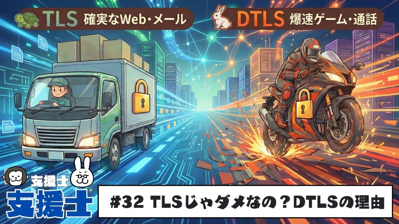 【支援士×支援士】#32 TLSじゃダメなの？DTLSの理由