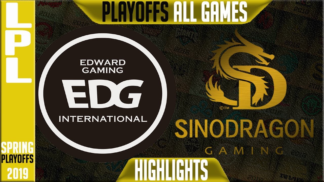 EDG vs SDG Highlights ALL GAMES | LPL Playoffs Spring 2019 | Edward Gaming vs SinoDragon Gaming