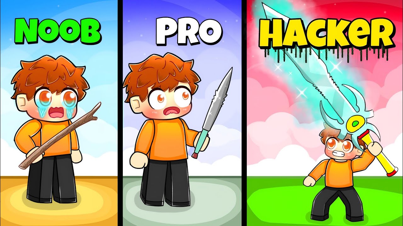 Crafting level 7,213,467 HACKERS SWORD in ROBLOX...