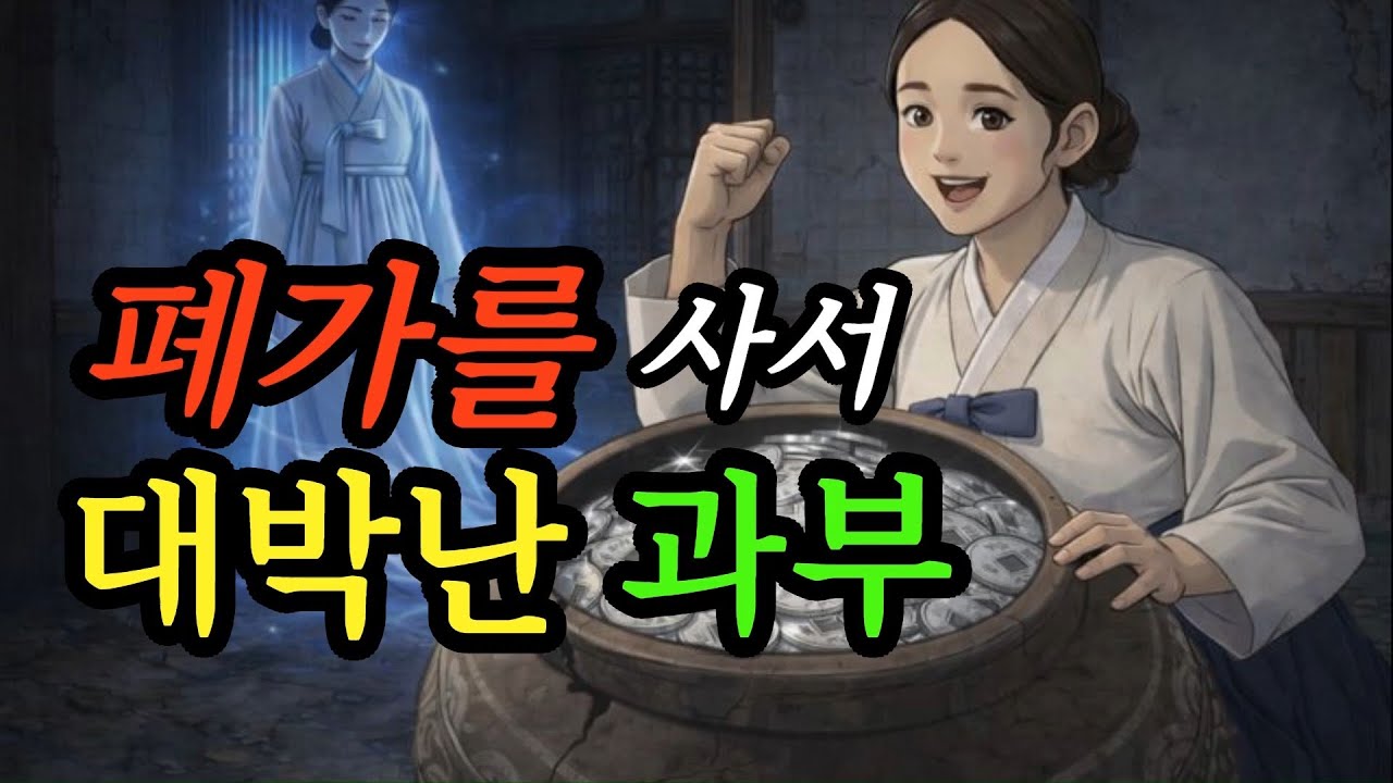 전재산을 주고 폐가를 산 과부의 대박인생이야기|야담,야사,전설,민담,설화,옛날이야기,오디오북