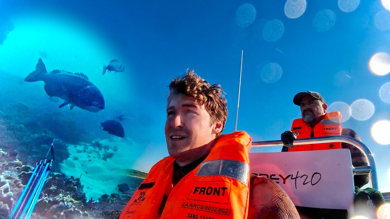 Incredible Spearfishing in South Africa: Rough Seas and Big Fish