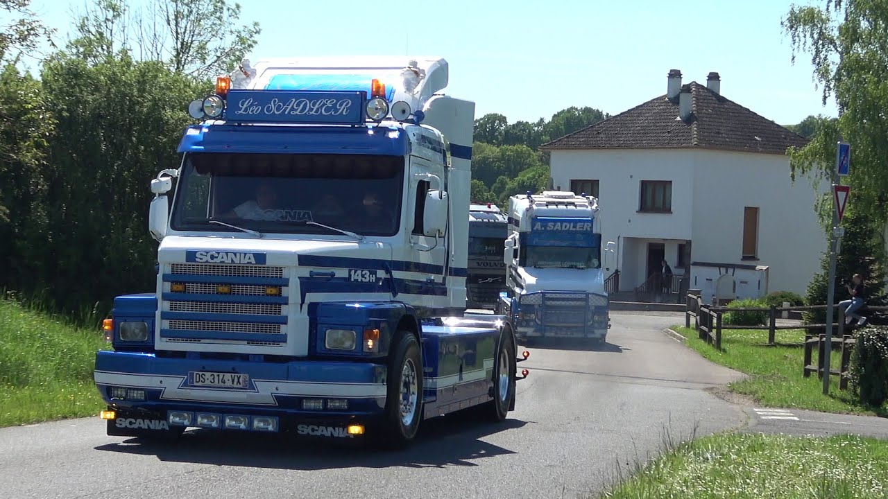 Parade Trucker Festival Thal-Drulingen 2024 | French Truckshow with Hornconcert