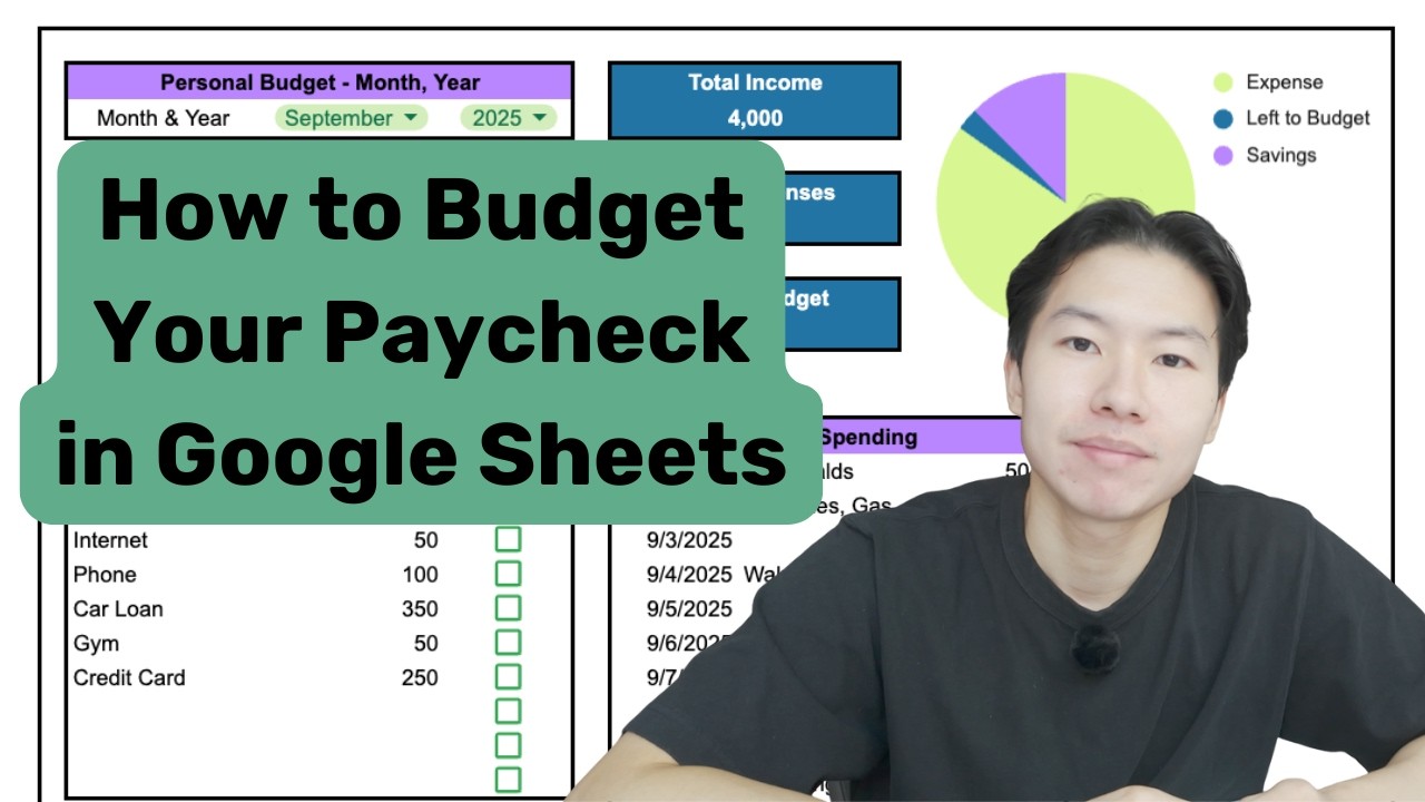 How To Budget Your Paycheck in Google Sheets