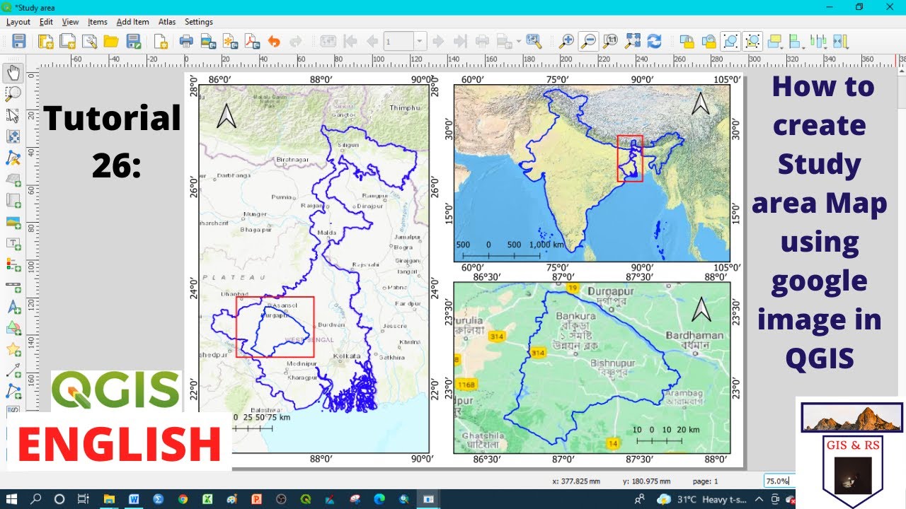 Как создать карту исследуемой территории с помощью изображений Google Earth или ESRI в QGIS