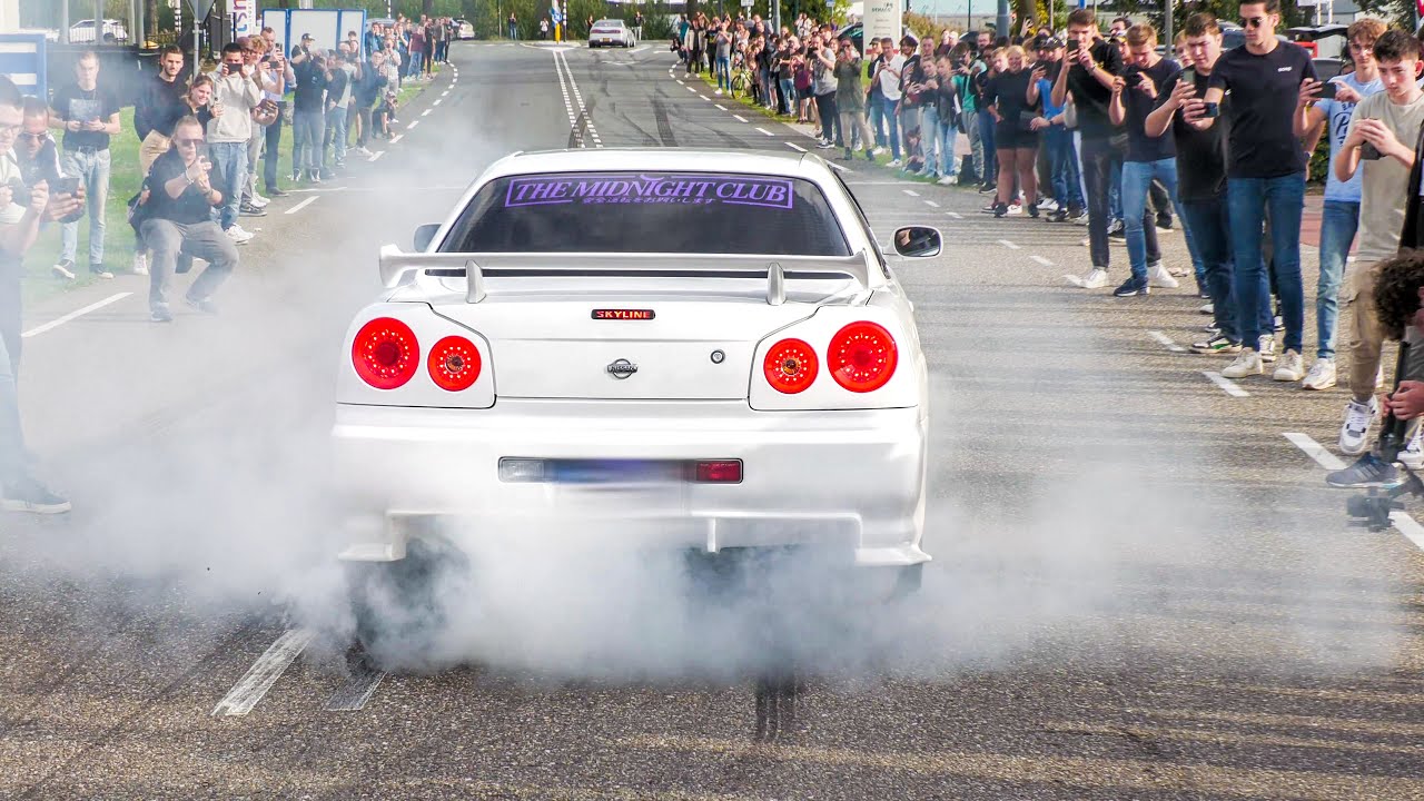 Modified JDM Cars leaving a Carshow WILD | GO JAPAN 2023 (CRASH)