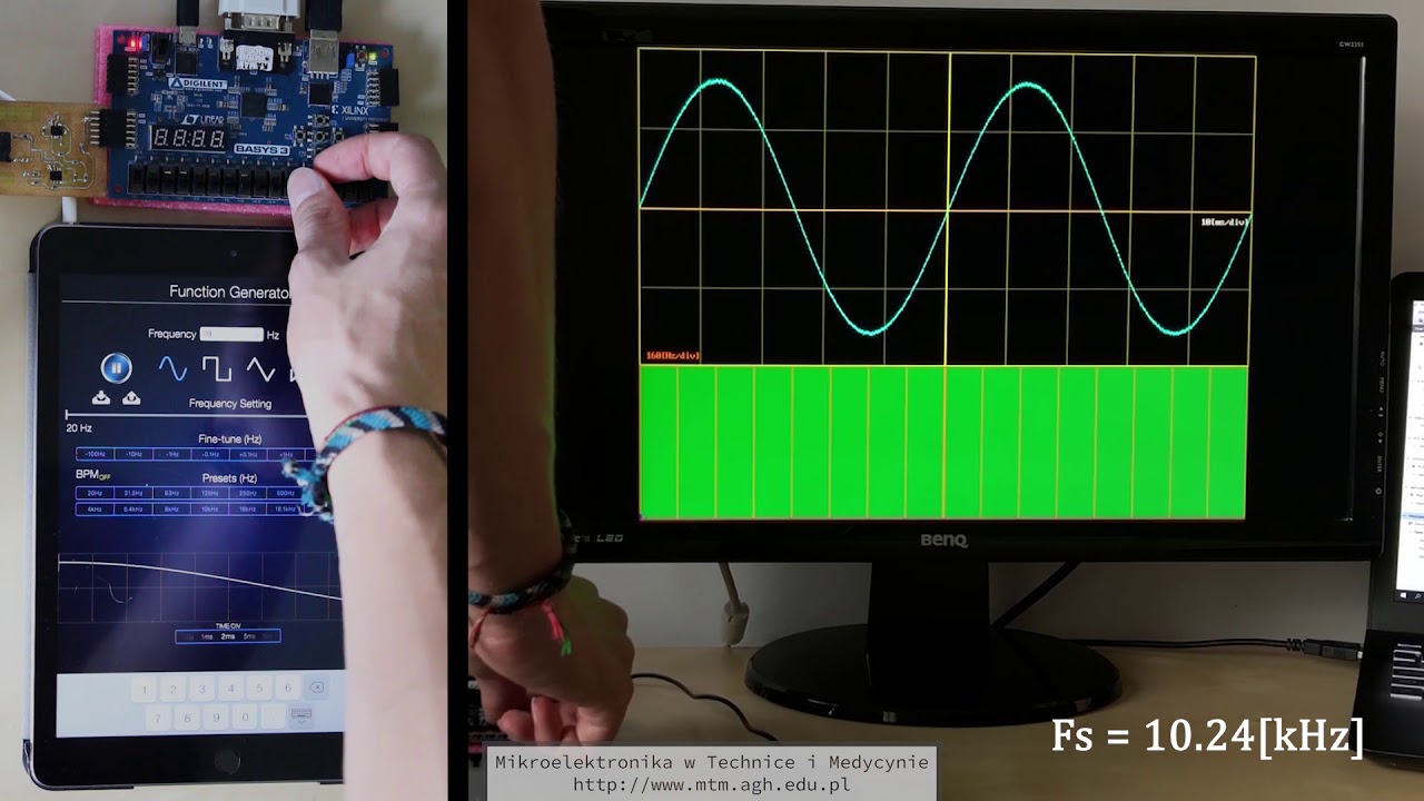 Basys3 Oscilloscope FFT UEC2
