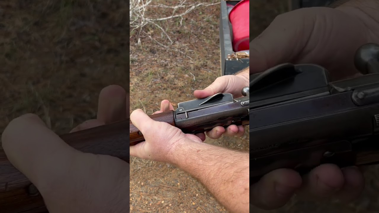 How You Would Load Ammo in a Krag Jorgensen, Neat Design!