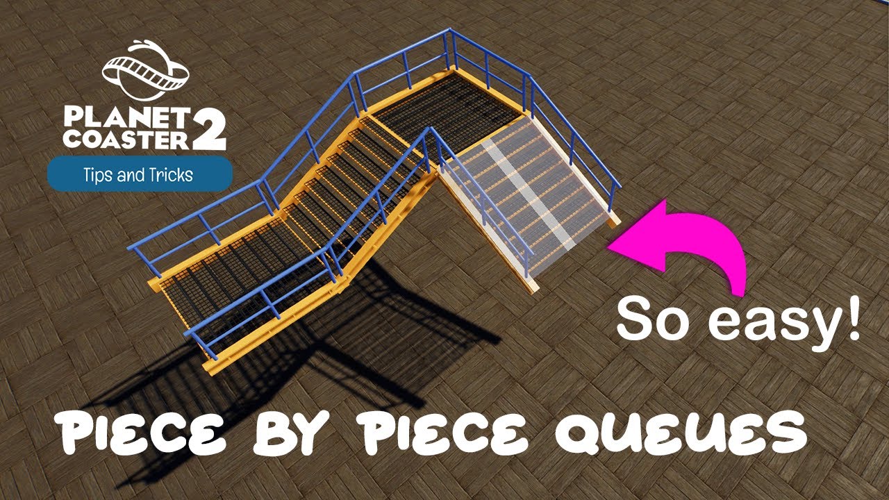 Piece by Piece Queues - Planet Coaster 2