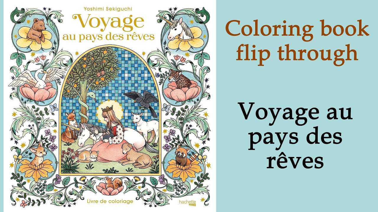 Voyage au pays des rêves   #Coloring book flip through