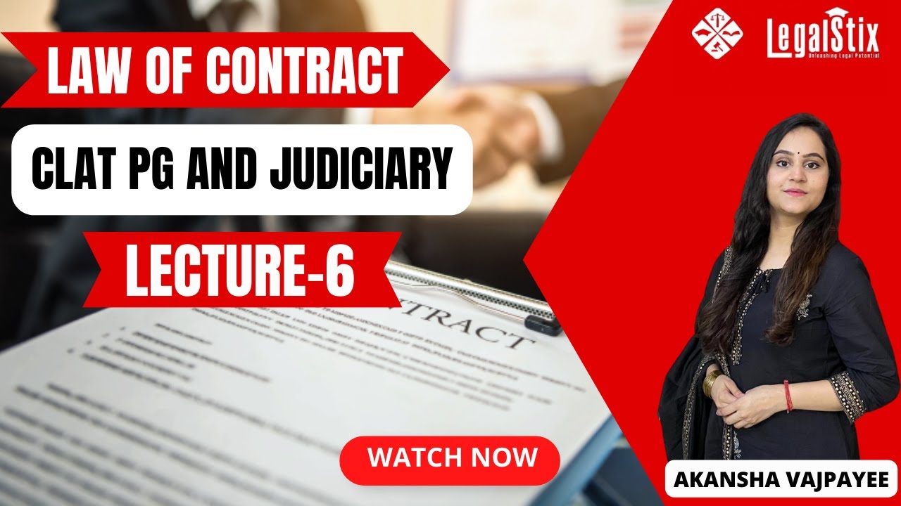 CLAT PG || Special Types of Contracts || Lecture 6 #clatpg #contract #judiciary