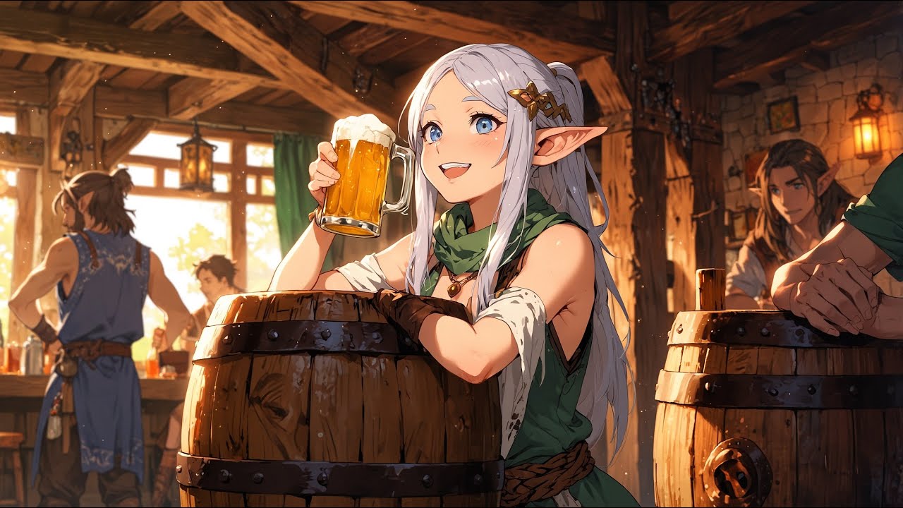 🍺 The Golden Tavern of Elves | Relaxing Fantasy Music for a Peaceful Evening