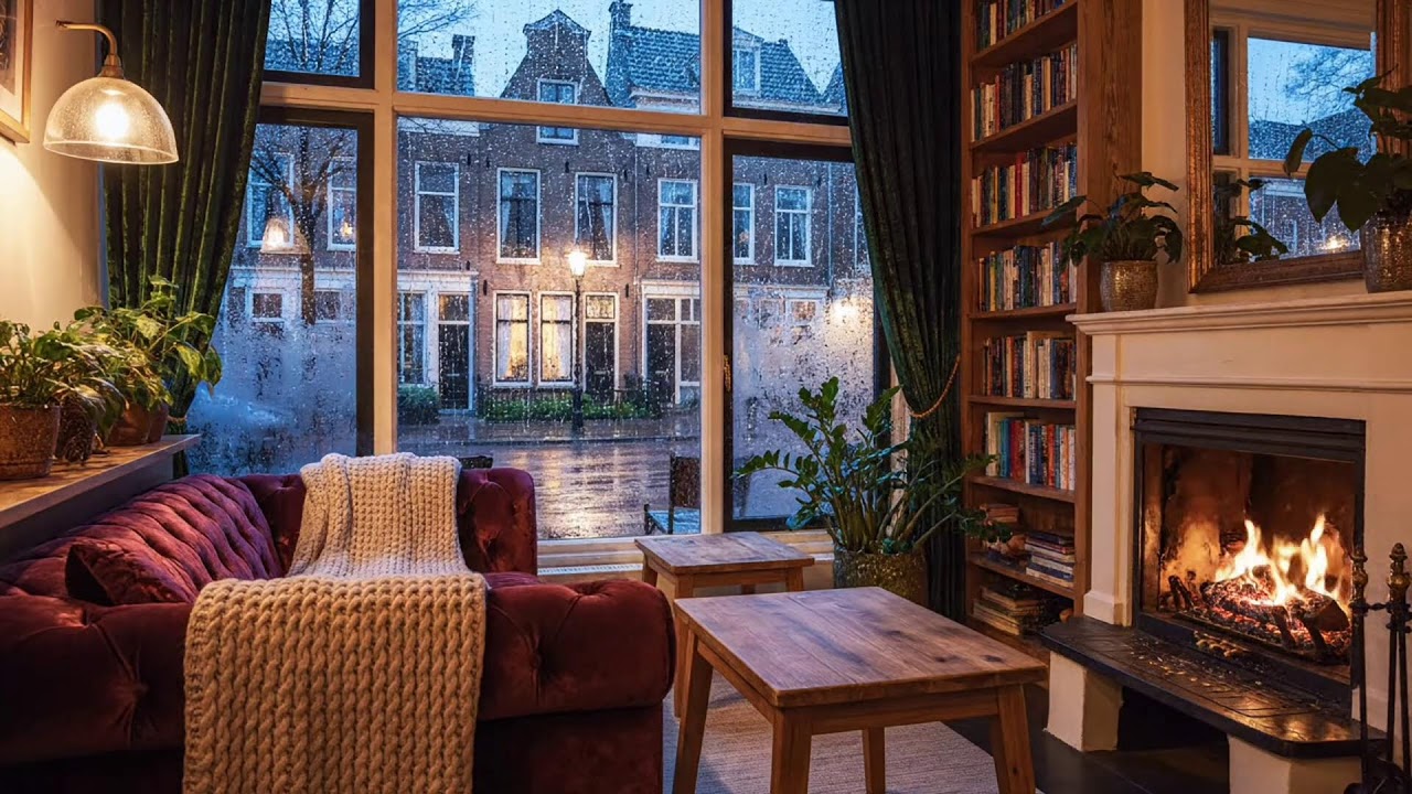 Late Night Smooth Jazz | Cozy Café Ambience for Work, Study & Relax