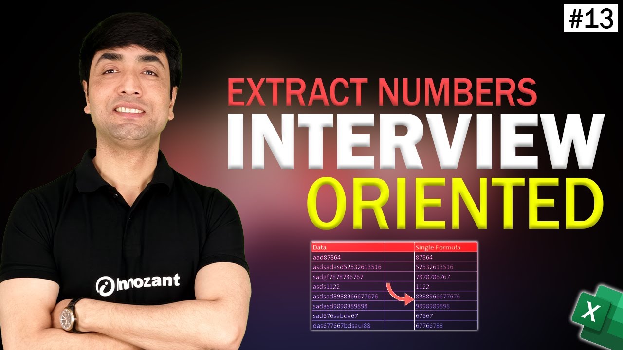 Extract Numbers from Text in Excel Part 1 | Excel Easy Tricks - How to Separate Numbers from Text