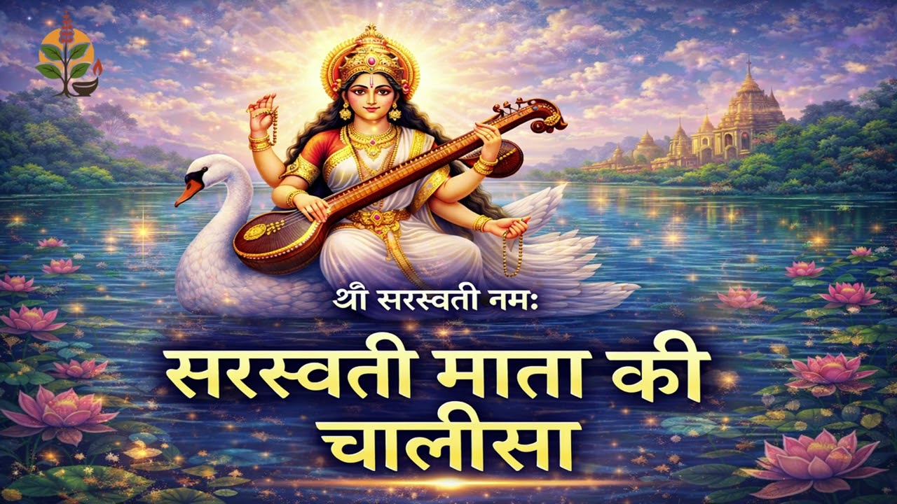सरस्वती चालीसा | Saraswati Chalisa | Maa Saraswati Bhajan | Knowledge & Wisdom