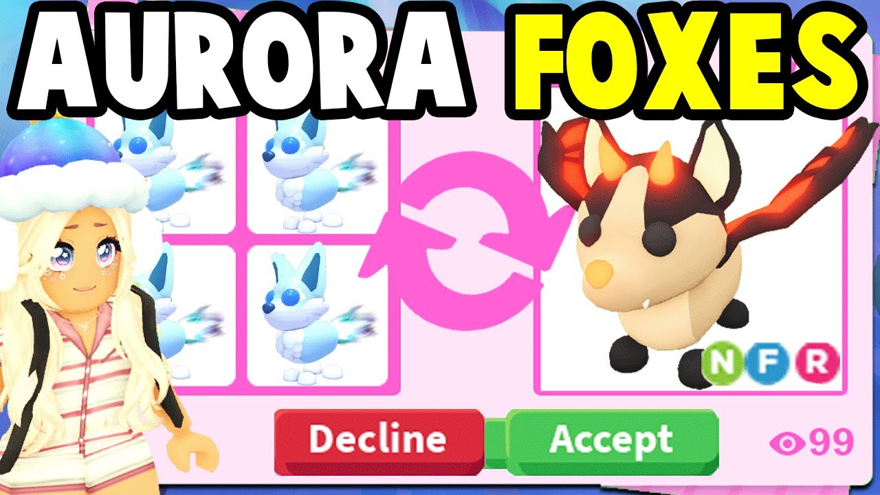 Обмен лис AURORA в Adopt Me!
