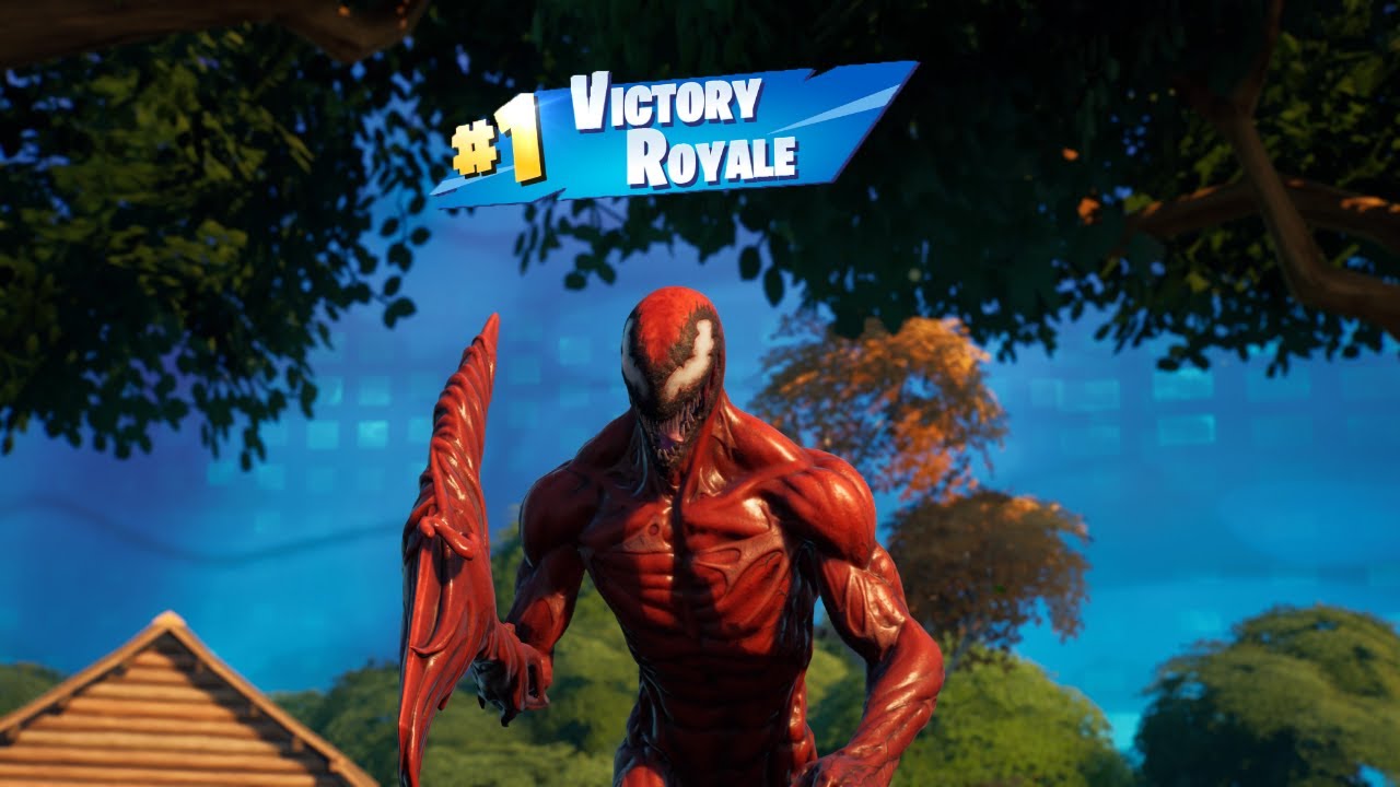 CARNAGE SKIN GAMEPLAY - Solo Victory Royale / Fortnite Chapter 2 Season 8 (No Commentary PS5)