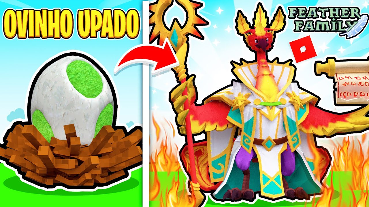 O Ovinho Upado Cresceu e ficou Adulto no Feather Family | Roblox