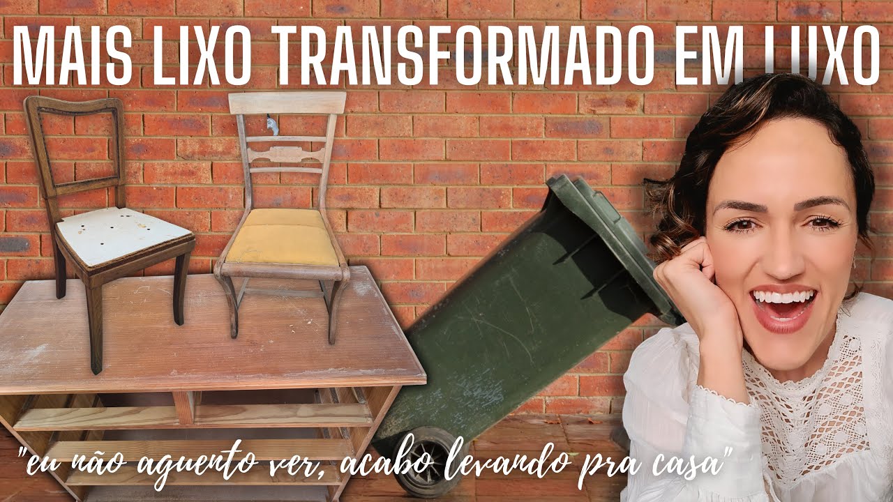 Mais lixo virando Luxo aqui para casa! Cômoda + cadeiras ficaram lindas!