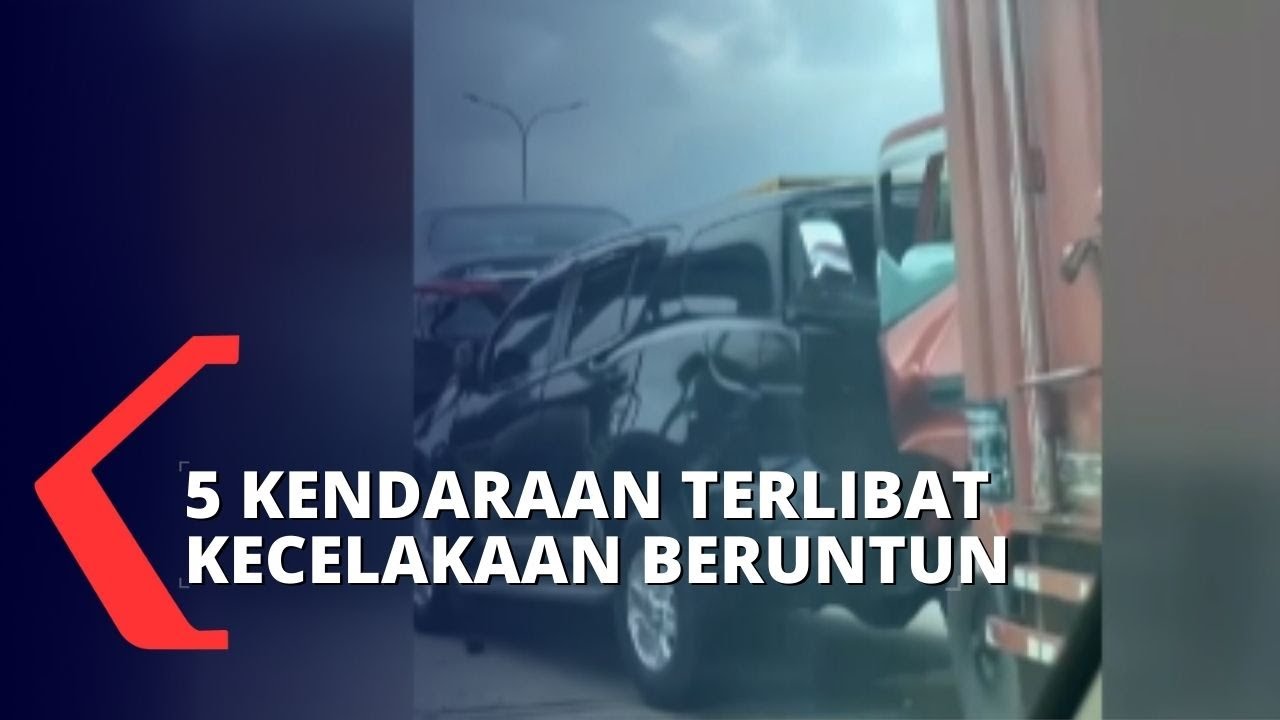 Kecelakaan Beruntun 5 Kendaraan Terjadi di Tol Jagorawi KM 10 arah Jakarta