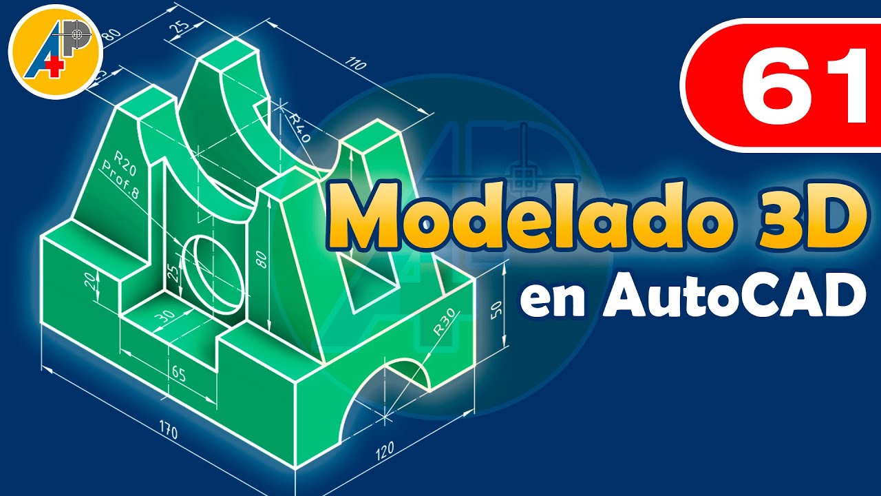 Modelado 3D en AutoCAD - Ejercicio 61