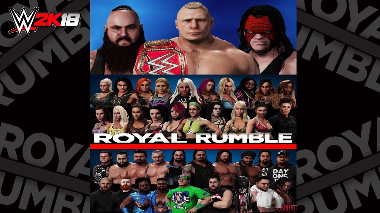 WWE 2K18 Royal Rumble 2018 Full Highlights